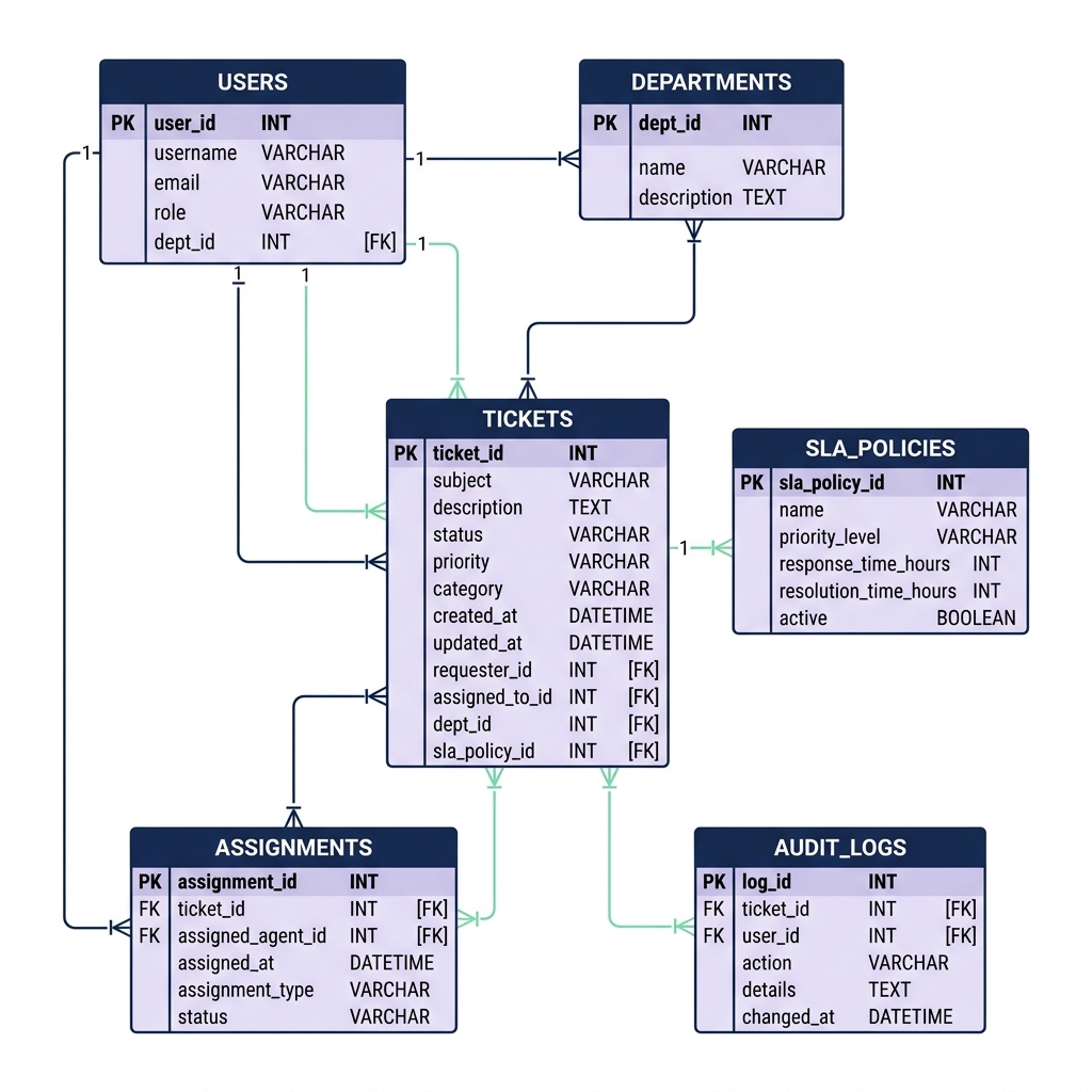 Database Entity Relationship Diagram